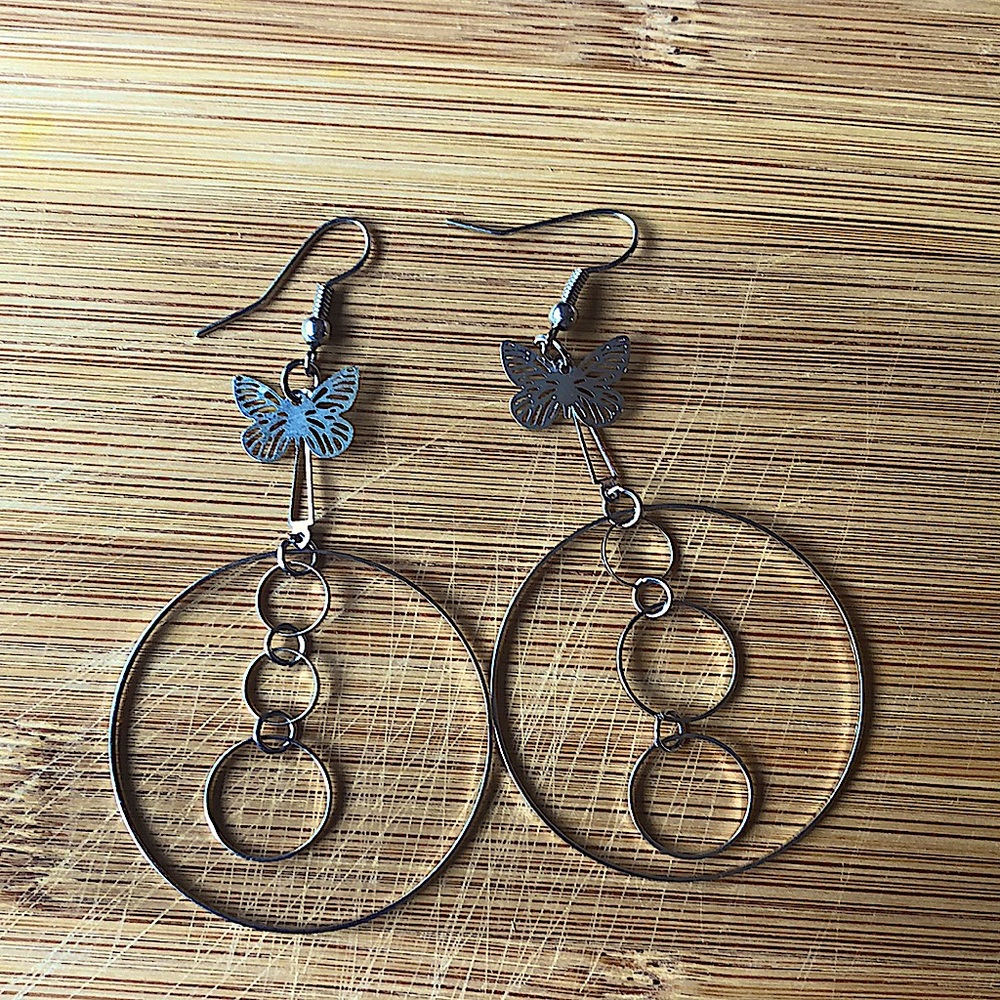 Silver earrings